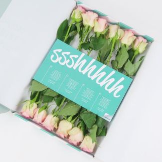 Rosa Rosen Briefkastenstrauß – Süße Rosen
