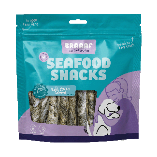 Braaaf Seafood Lachs Roll Sticks - 12 cm (175 g)