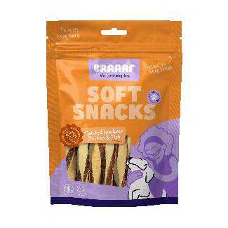Braaaf Weicher Snack Gedrehte Sandwich - Huhn & Fisch