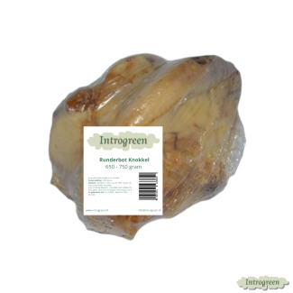 Runderbot Knokkel in verpakking – hondensnack 650–750 gram