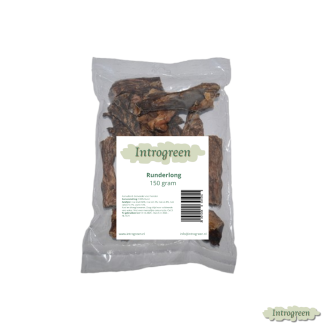 Runderlong in verpakking – natuurlijke hondensnack 150g