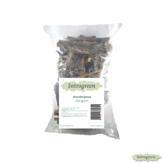Runderpens in verpakking – natuurlijke hondensnack