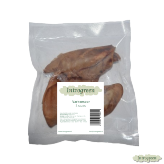 Varkensoren in verpakking – hondensnack varken
