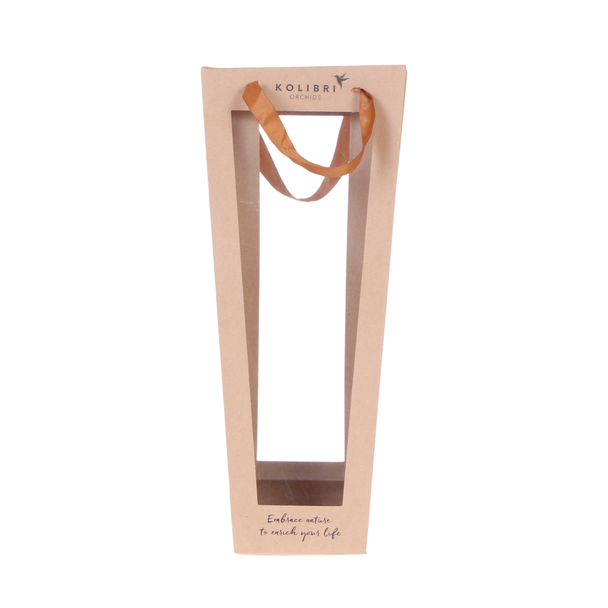 Geschenktasche für Orchidee mit Ziertopf 9cm