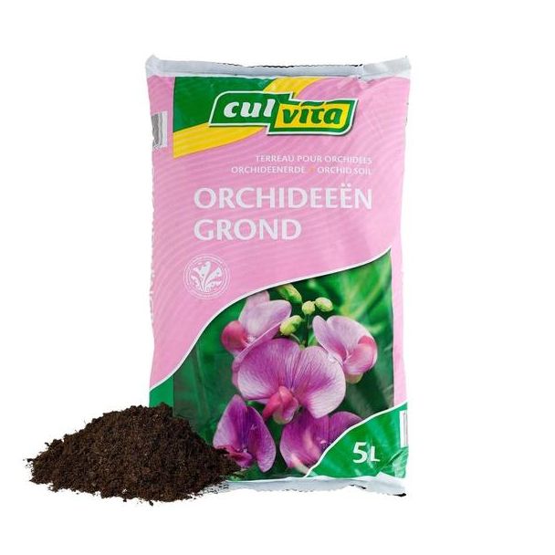 Culvita - Orchideenerde 5 Liter - Blumenerde geeignet für Orchideen