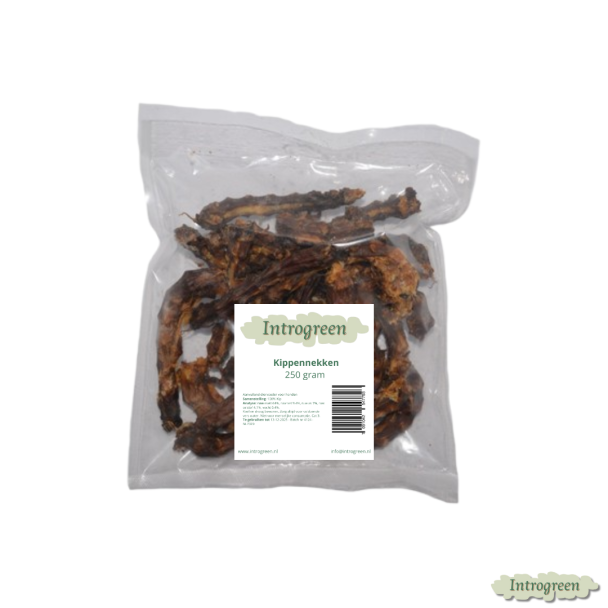 Kippennekken in verpakking – hondensnack 250 gram