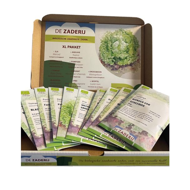 Biologisch zadenpakket voor complete moestuin