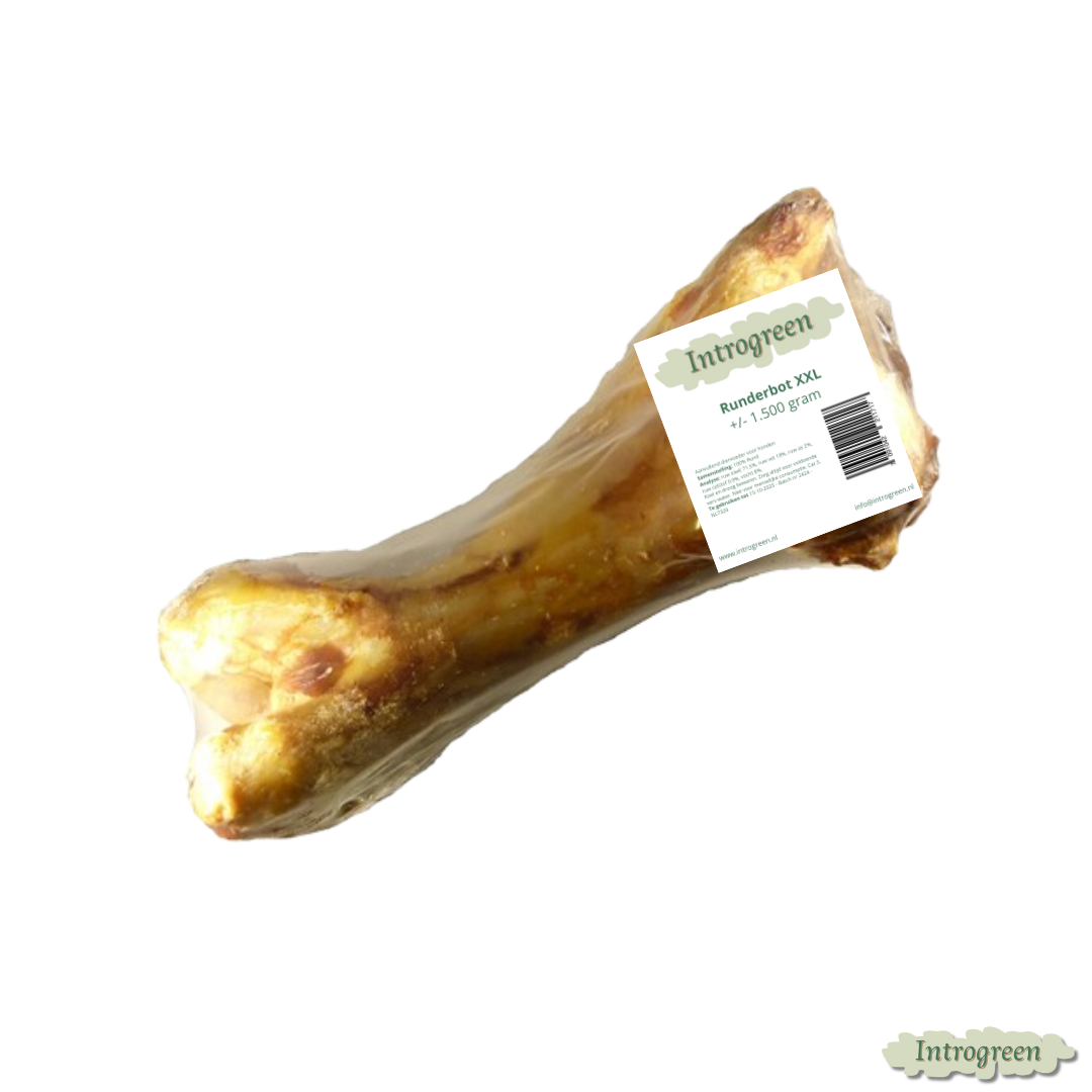 Runderbot XXL in verpakking – natuurlijk kauwbot voor grote honden