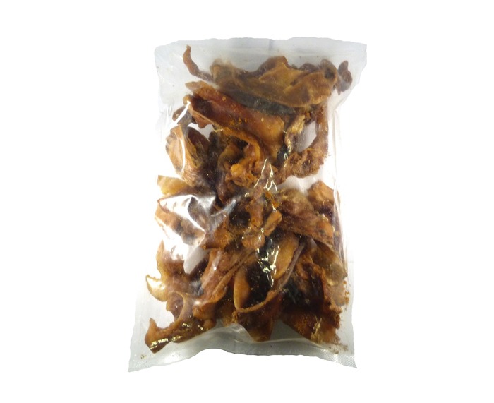 stukjes varkensoor  – snack voor honden 500 gram