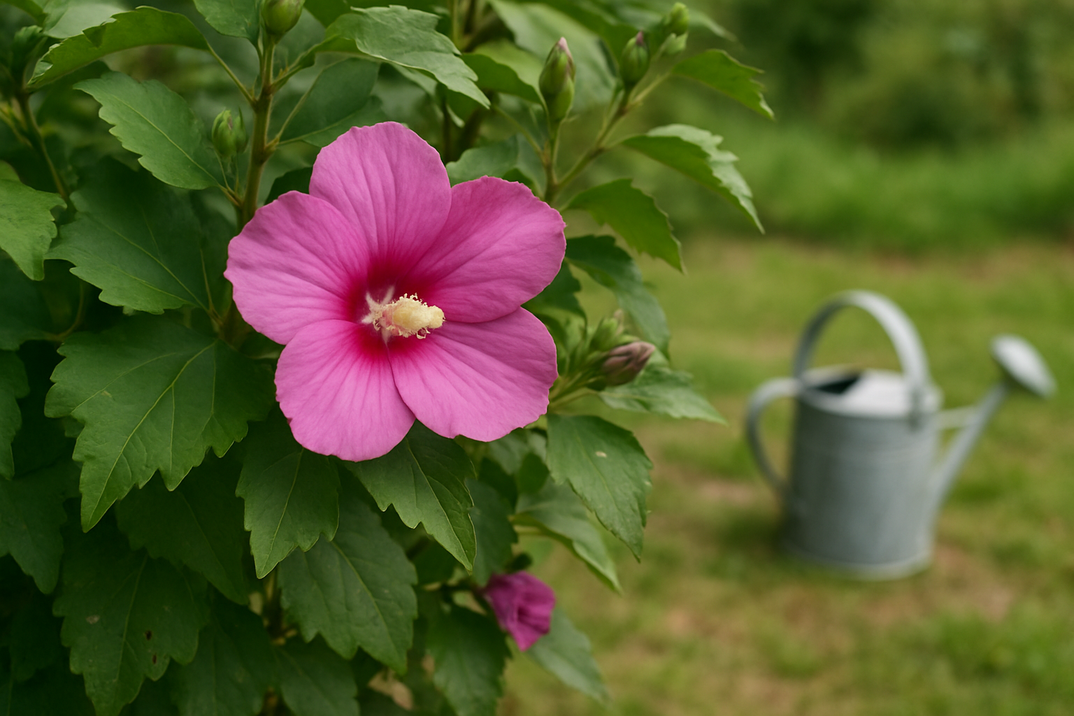 Althea Hibiscus Verzorgung: So bleibt Ihr Strauch gesund