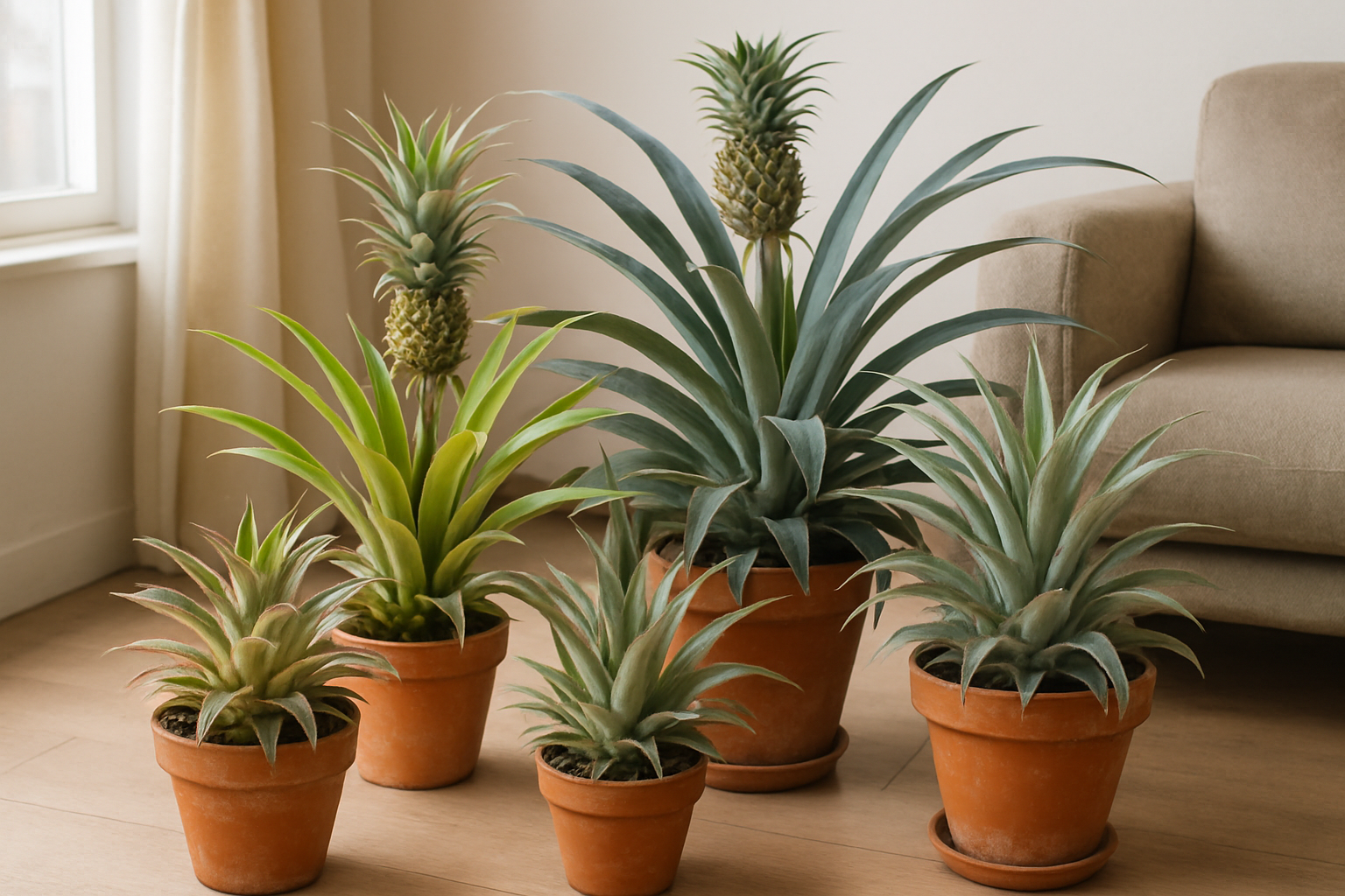 Soorten Ananas Kamerplanten