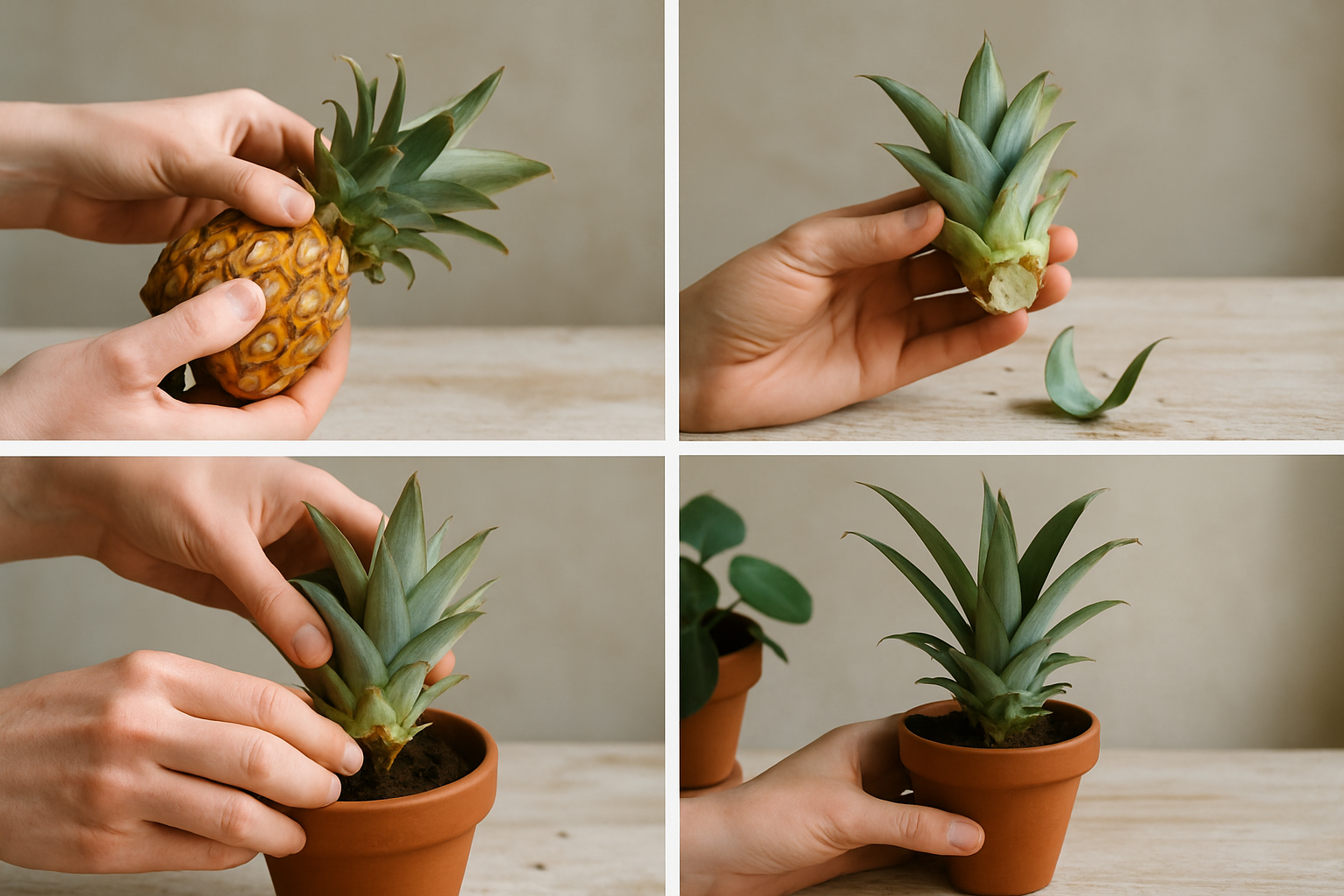 Ananas Kamerpflanze: Vermehrung