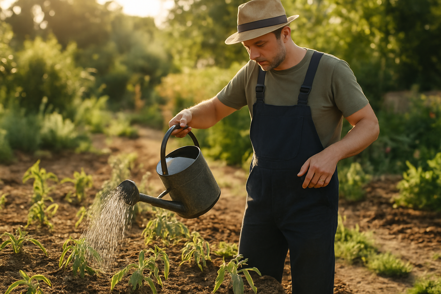 Wasser geben an trockenheitsverträgliche Gartenpflanzen