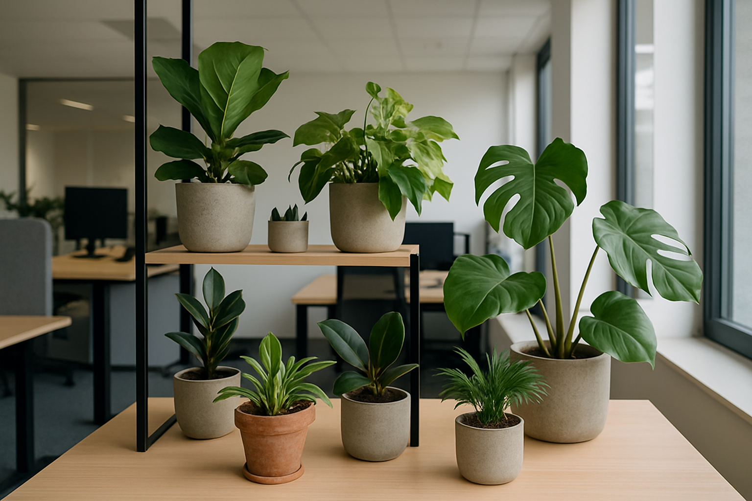 Beliebte Arten von Büropflanzen