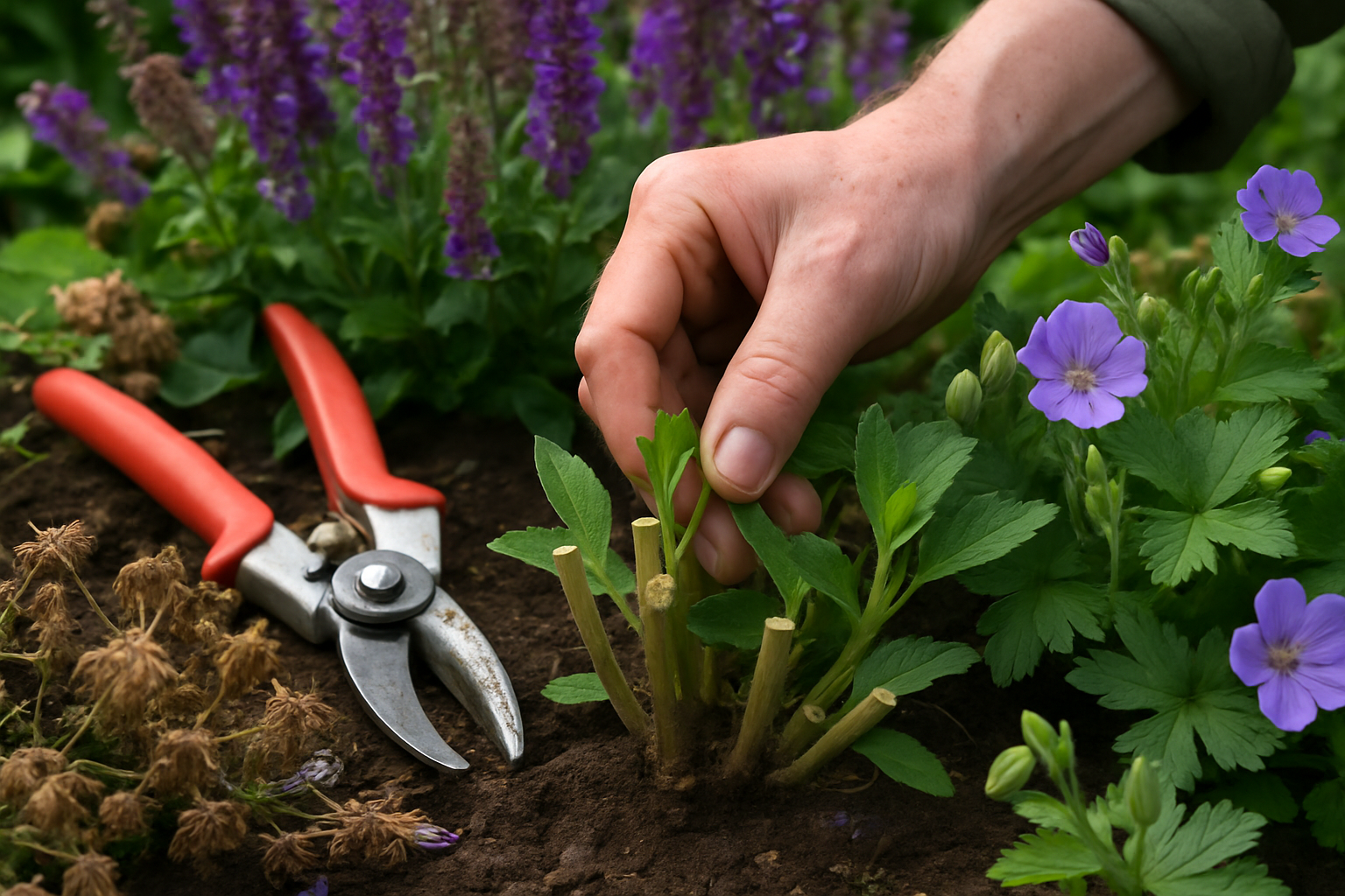 Die Blütezeit von Gartenpflanzen verlängern