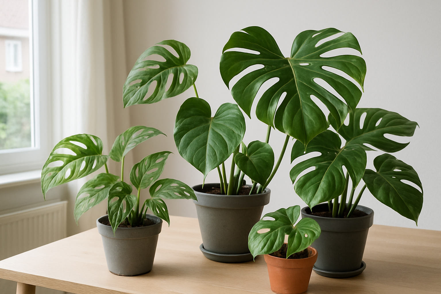 Monstera Arten für drinnen: von Klassikern bis zu seltenen Varianten
