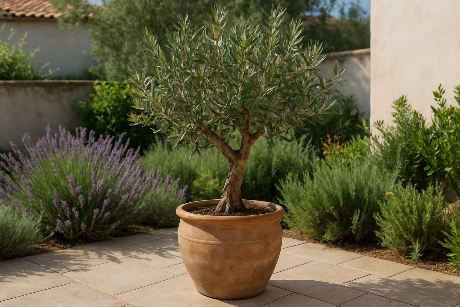 Olivenbaum im Garten oder auf der Terrasse