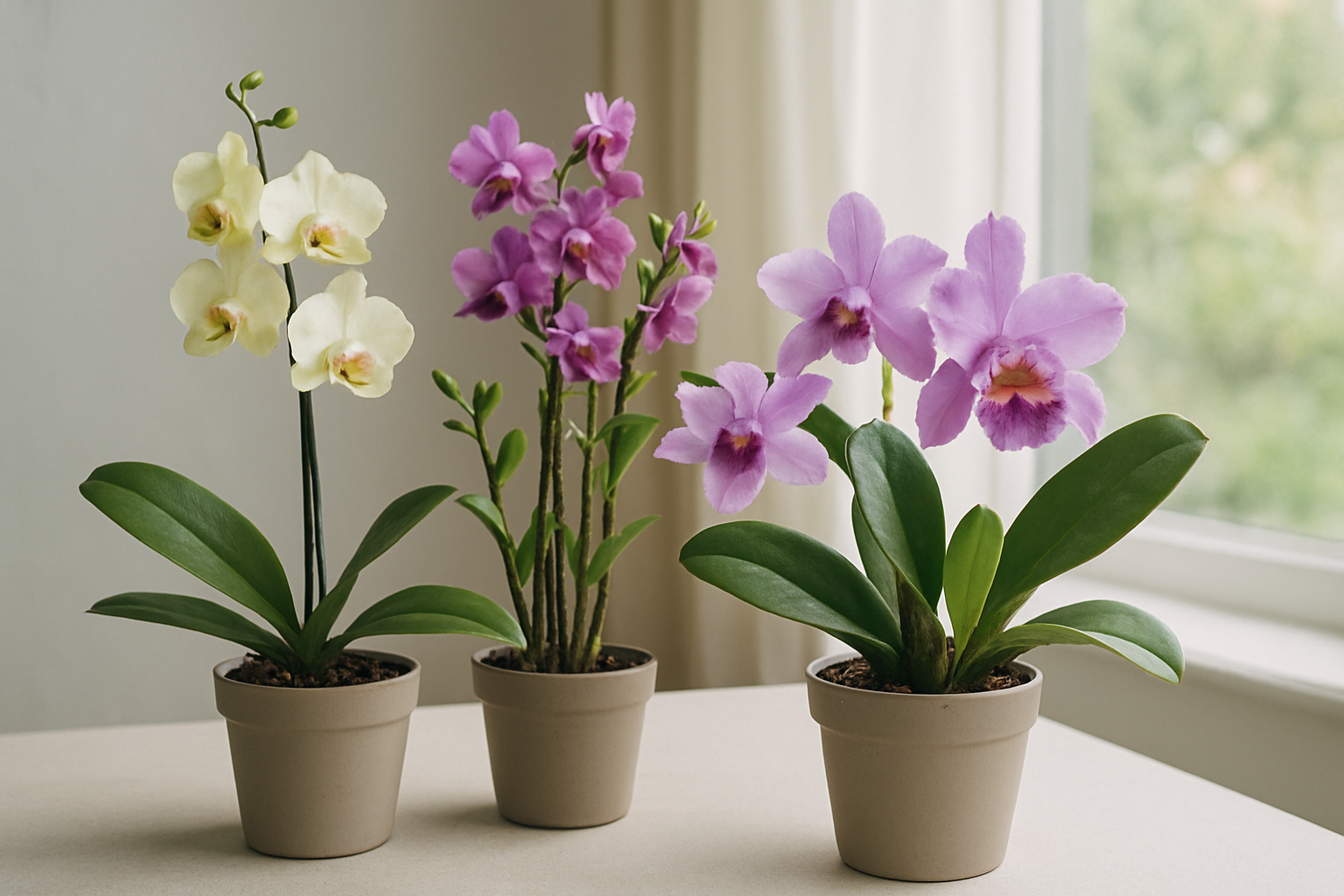 Beliebte Arten von Zimmerorchideen