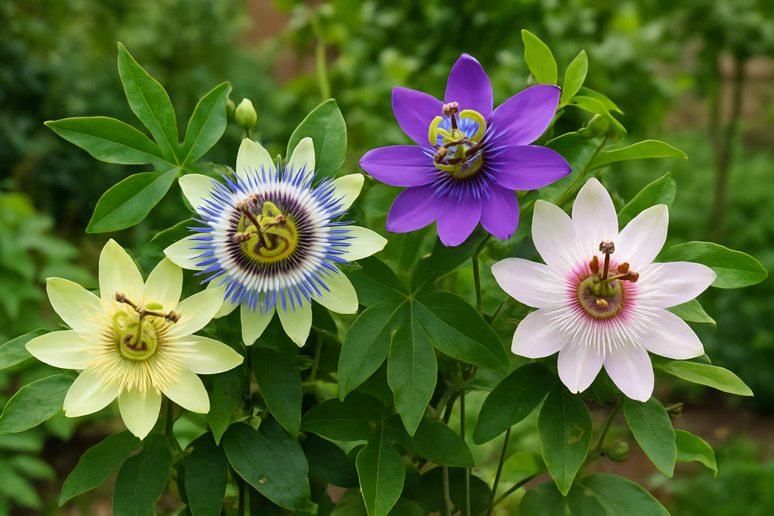 Welche Passionsblumen-Arten sind für draußen geeignet?