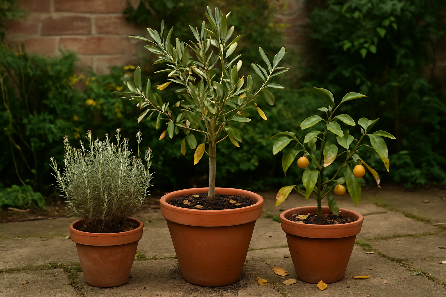Beispiele: Gartenpflanzen nach dem Umtopfen oder Umsetzen