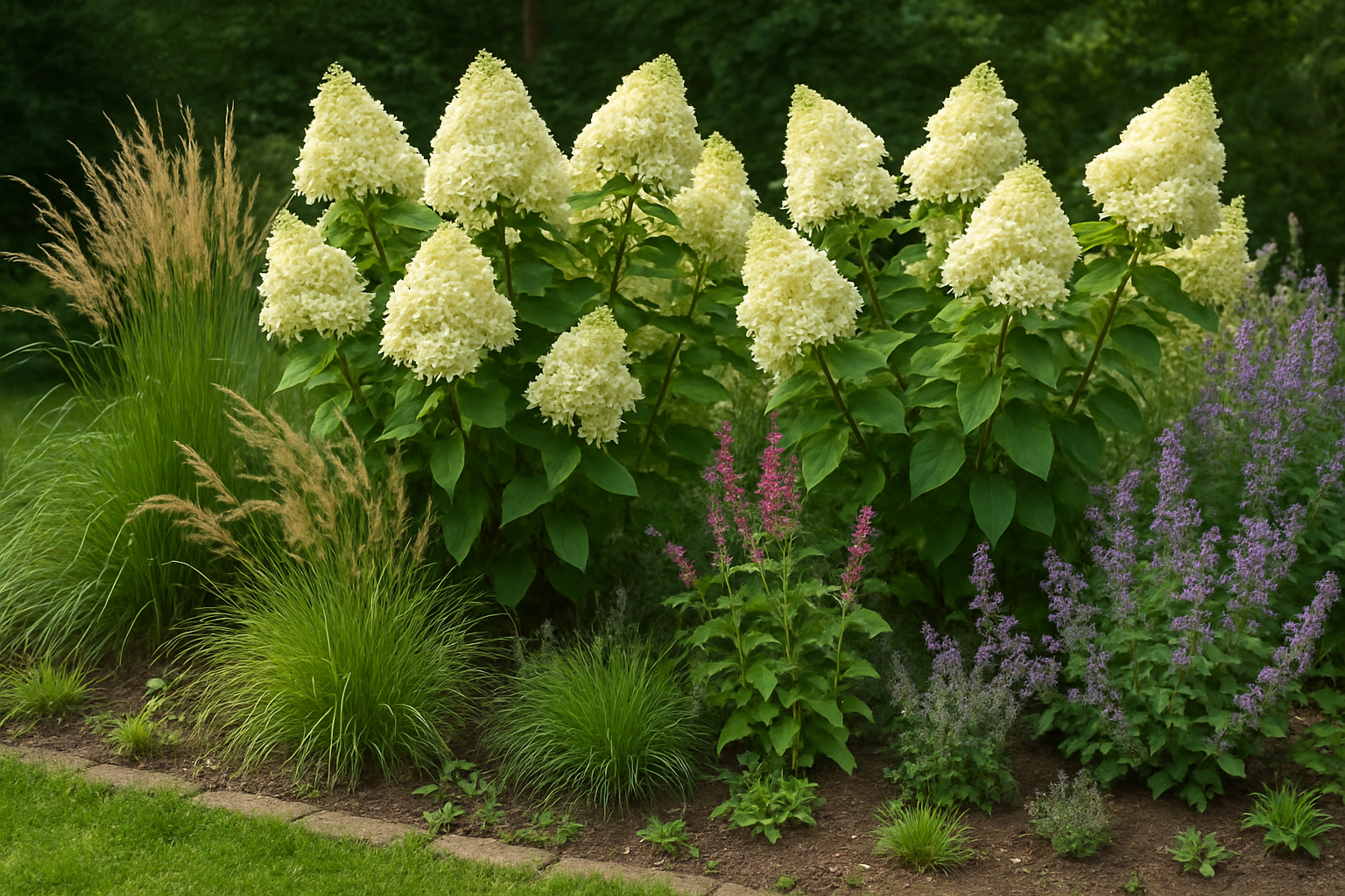 Rispenhortensie: Inspiration für Gartenkombinationen