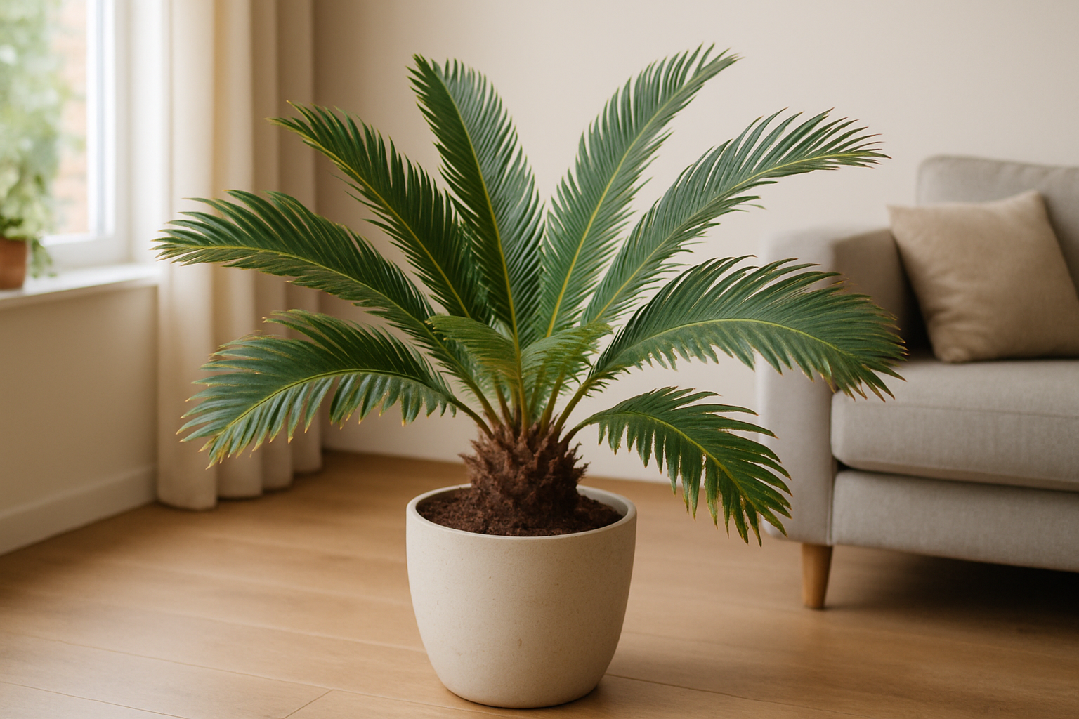 Sago palm (Cycas revoluta): Cycad als Zimmerpflanze
