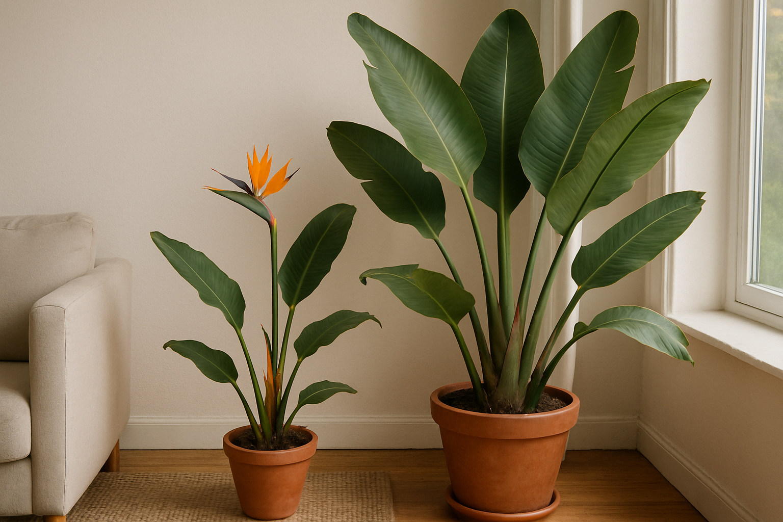 Beliebte Strelitzia Arten als Zimmerpflanze