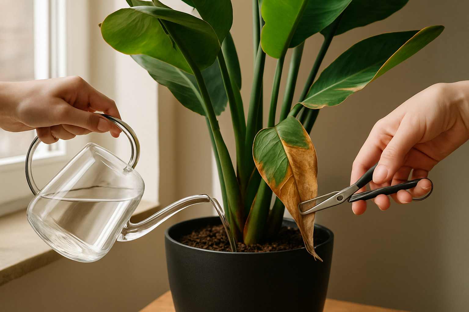 Strelitzia Pflege: Licht, Wasser & regelmäßige Wartung