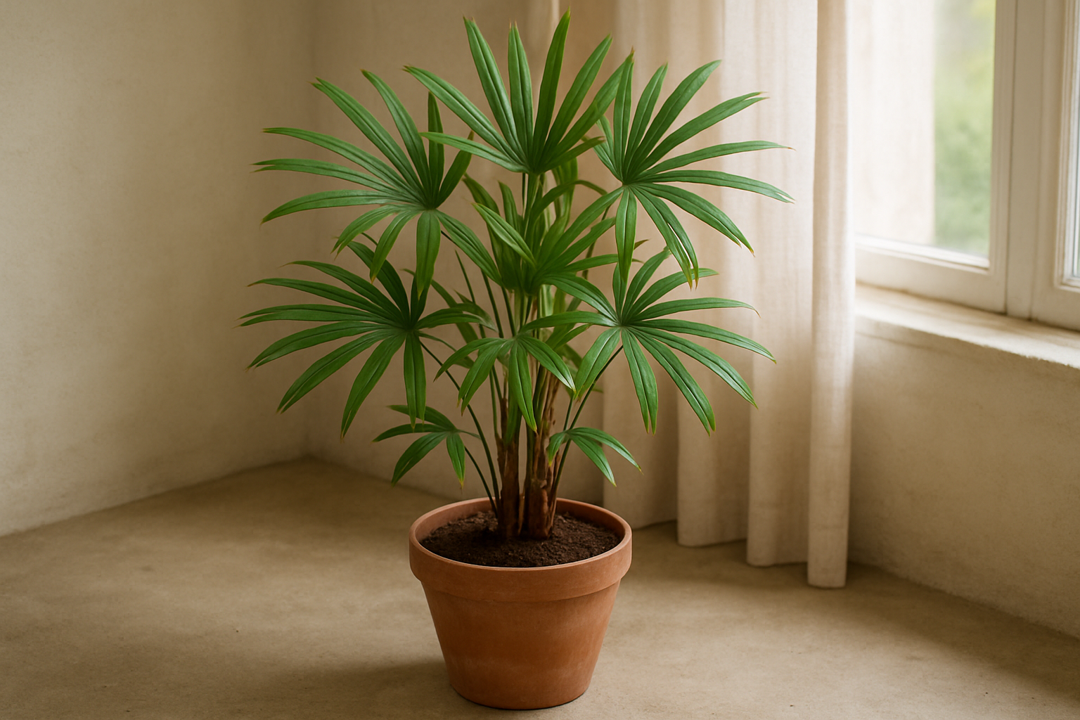 Vingerpalm: Pflege, Probleme und Sorten