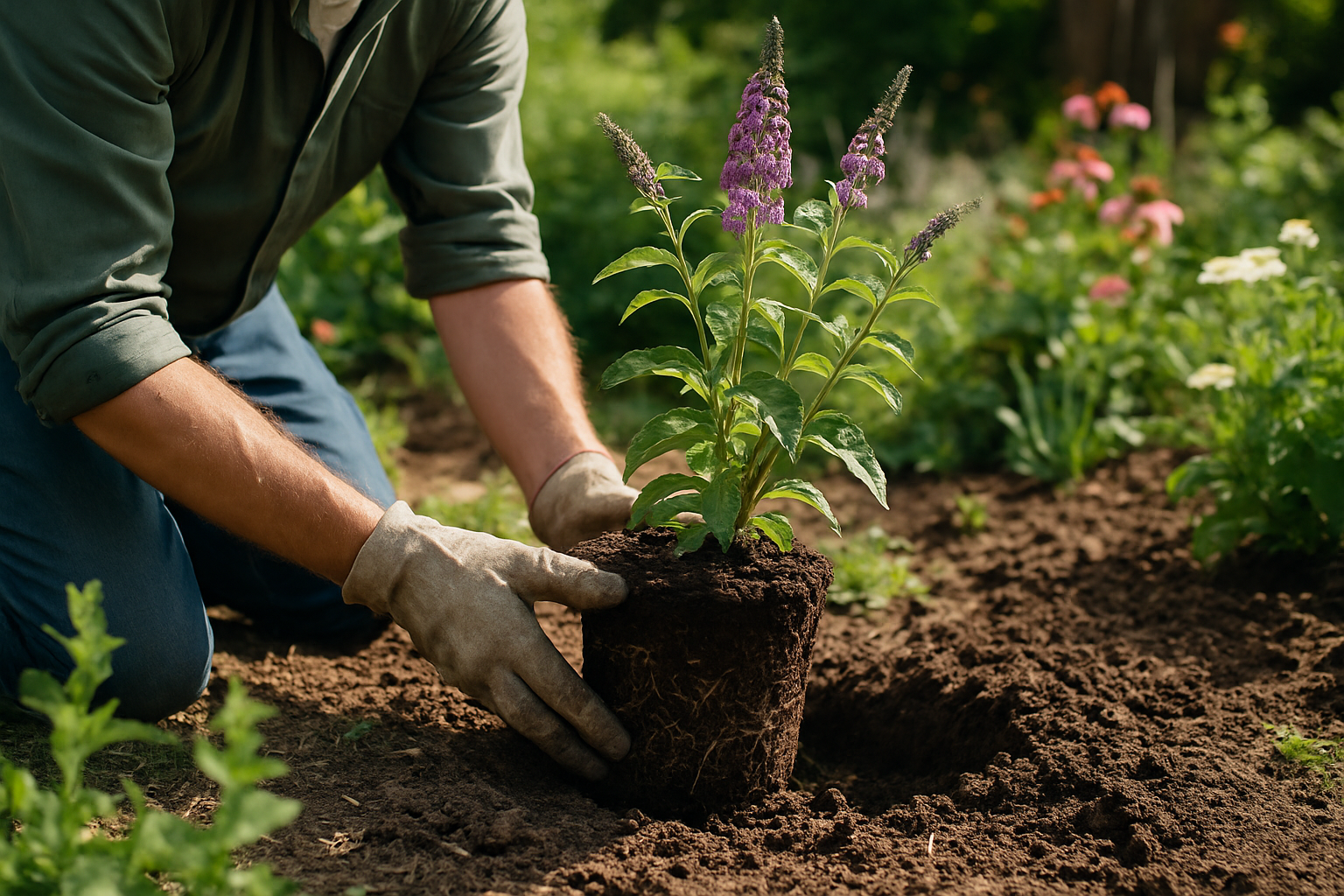 Sommerflieder pflanzen: Schritt-für-Schritt-Anleitung