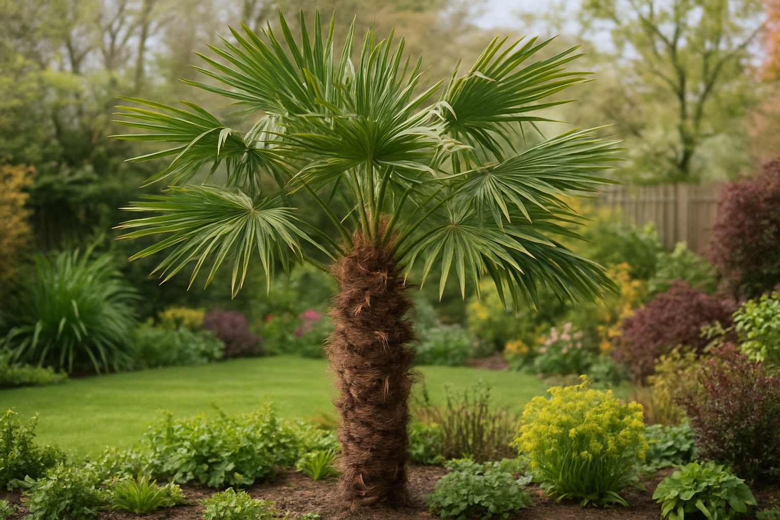Windmühlenpalme (Trachycarpus fortunei): Winterharte Palme für den Garten